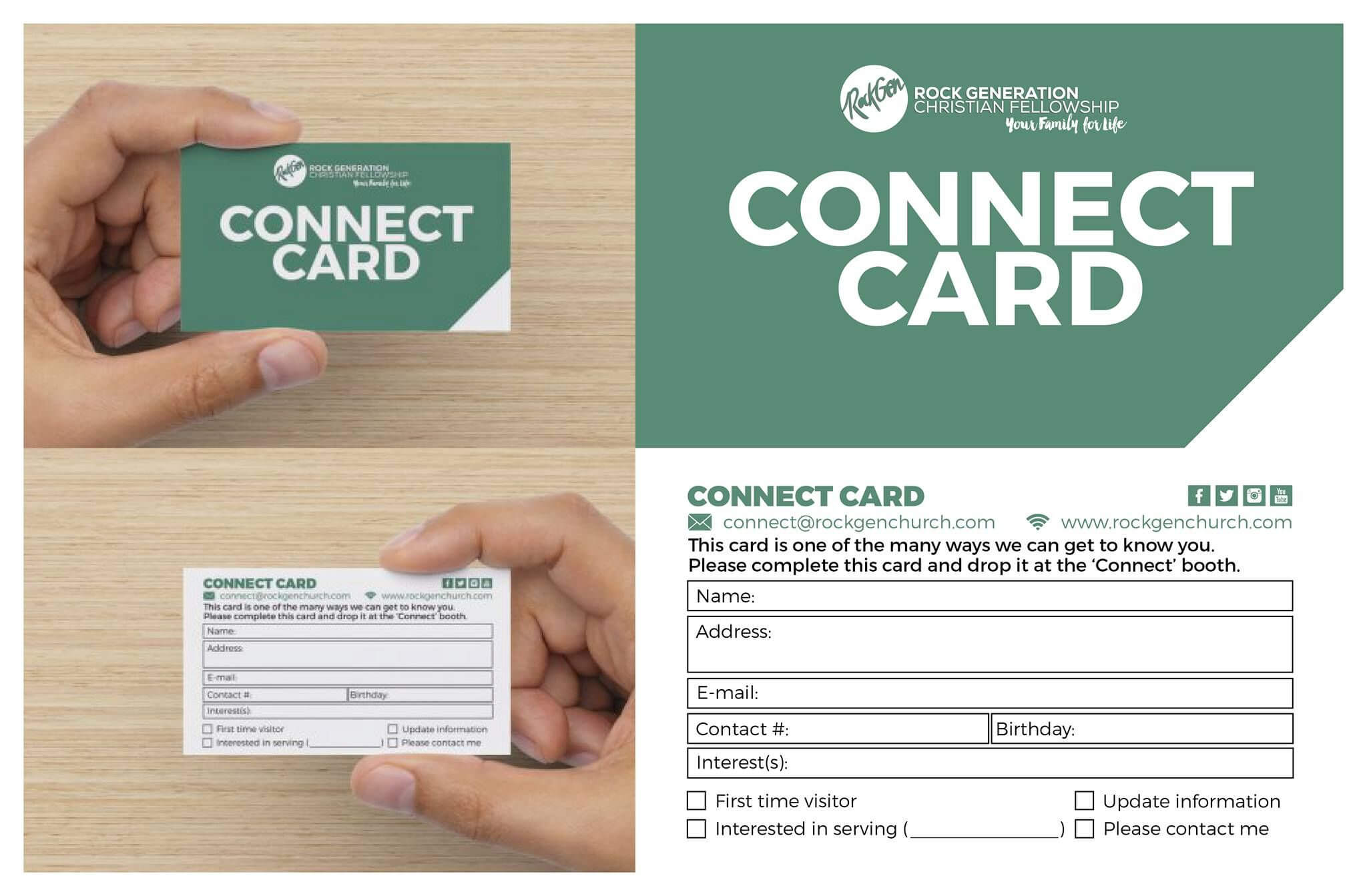 11 Awesome Church Connection Card Examples | Church Outreach With Regard To Church Visitor Card Template Word