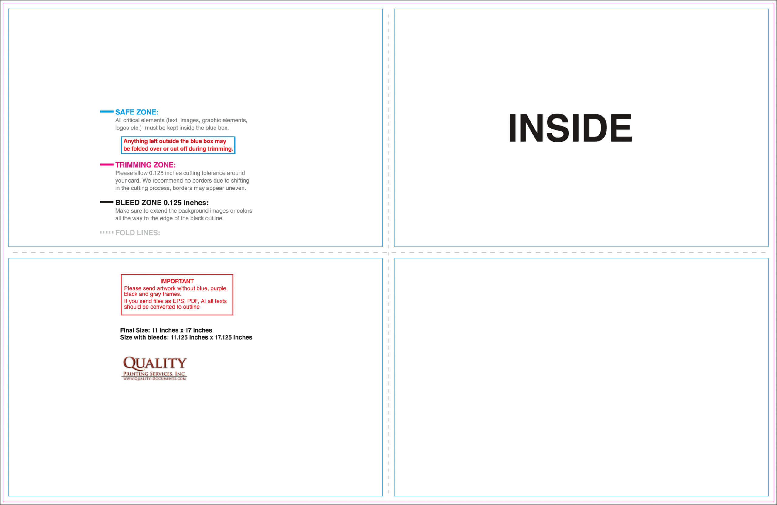 11X17 Brochure Templates Intended For 11X17 Brochure Template