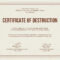 12 Certificate Of Destruction Template | Resume Letter For Hard Drive Destruction Certificate Template