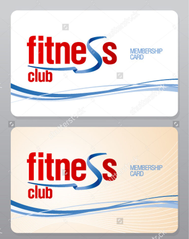 Template For Membership Cards