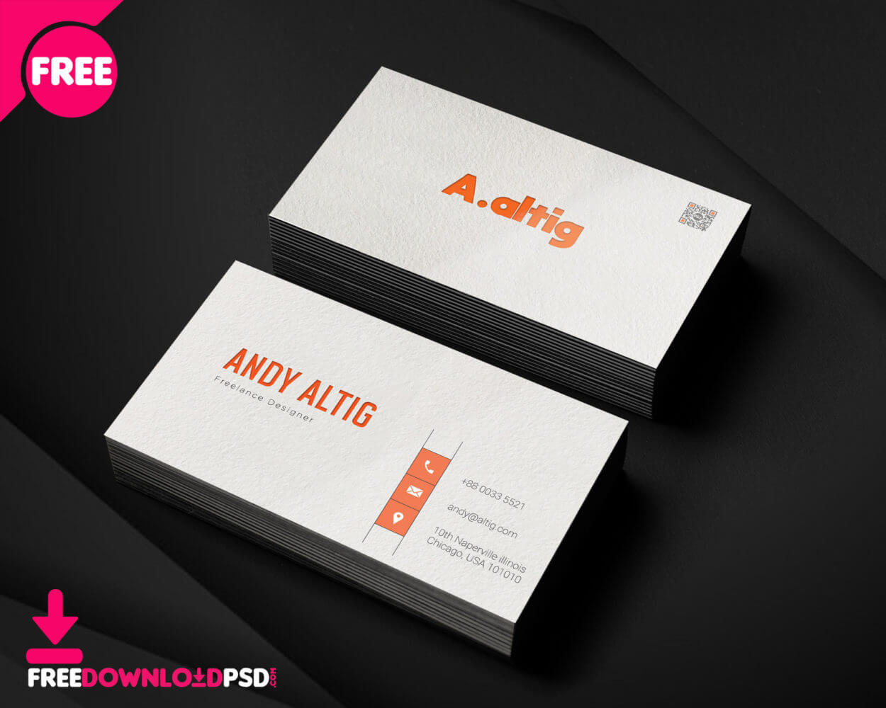 150+ Free Business Card Psd Templates Throughout Freelance Business Card Template