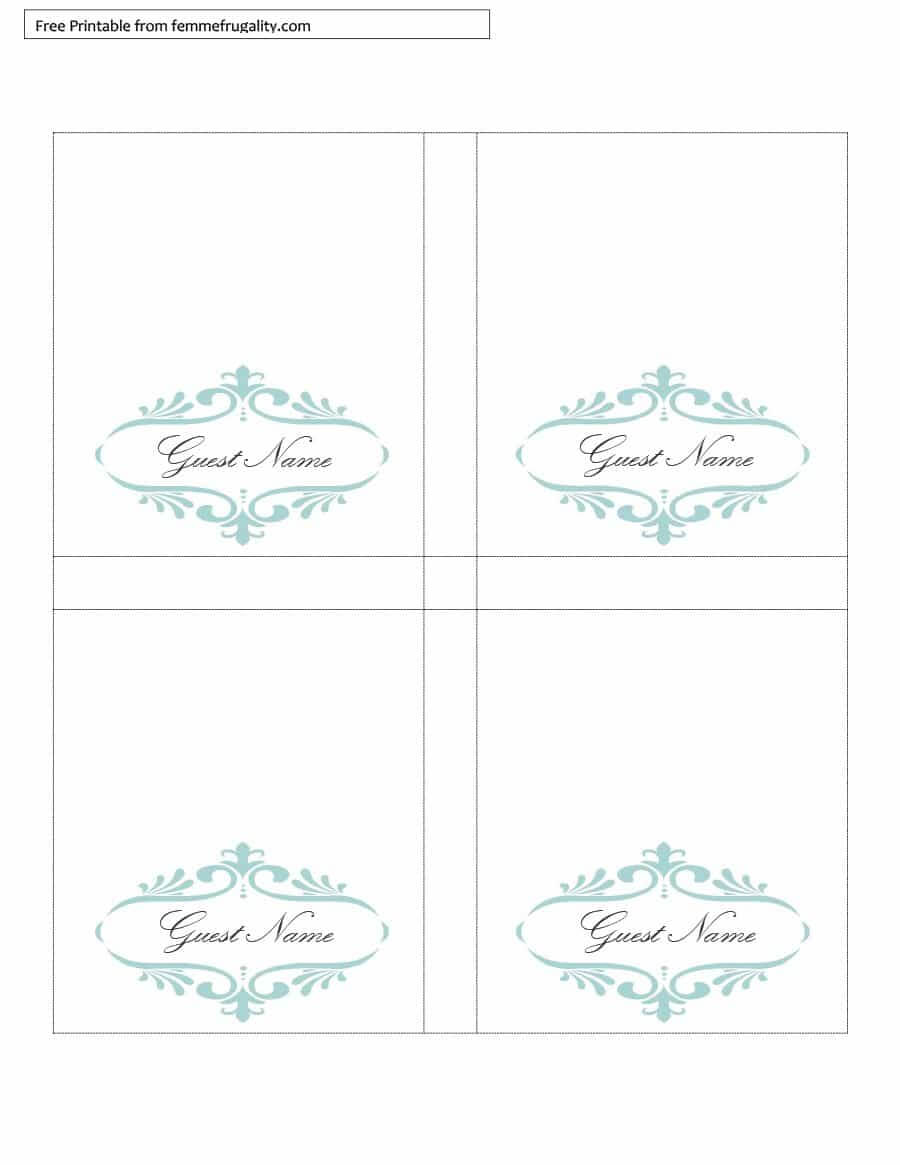 16 Printable Table Tent Templates And Cards ᐅ Template Lab Inside Free Tent Card Template Downloads