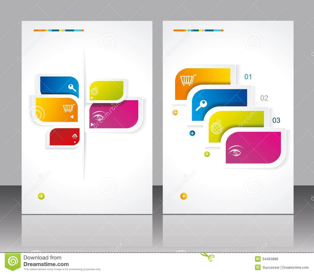 16 Vector Brochures Templates Images – Free Vector Brochure In Creative Brochure Templates Free Download