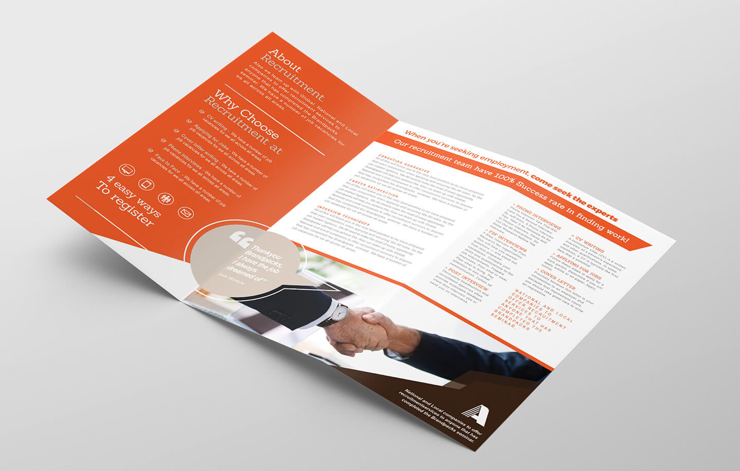 2 Fold Brochure Template Free