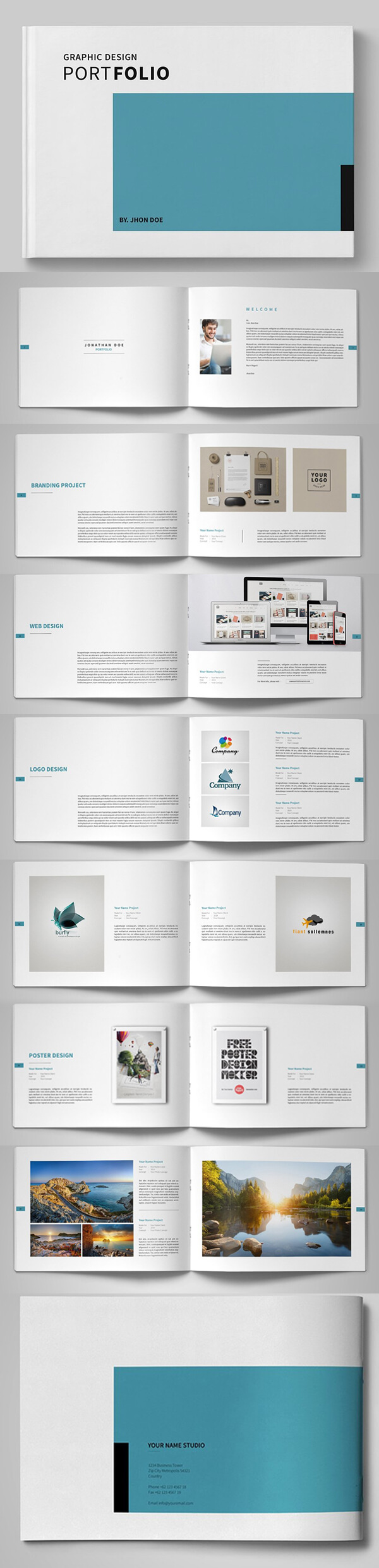 20 New Professional Catalog Brochure Templates | Design For Indesign Templates Free Download Brochure
