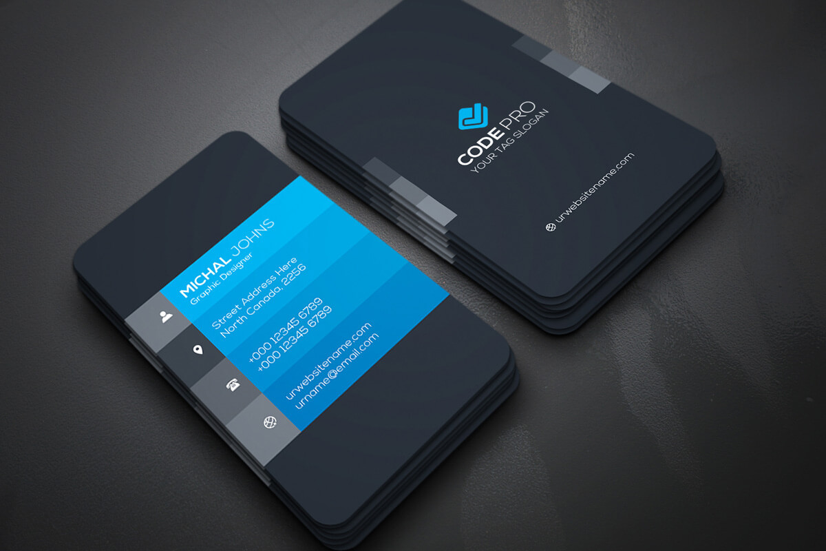 200 Free Business Cards Psd Templates – Creativetacos Intended For Calling Card Template Psd