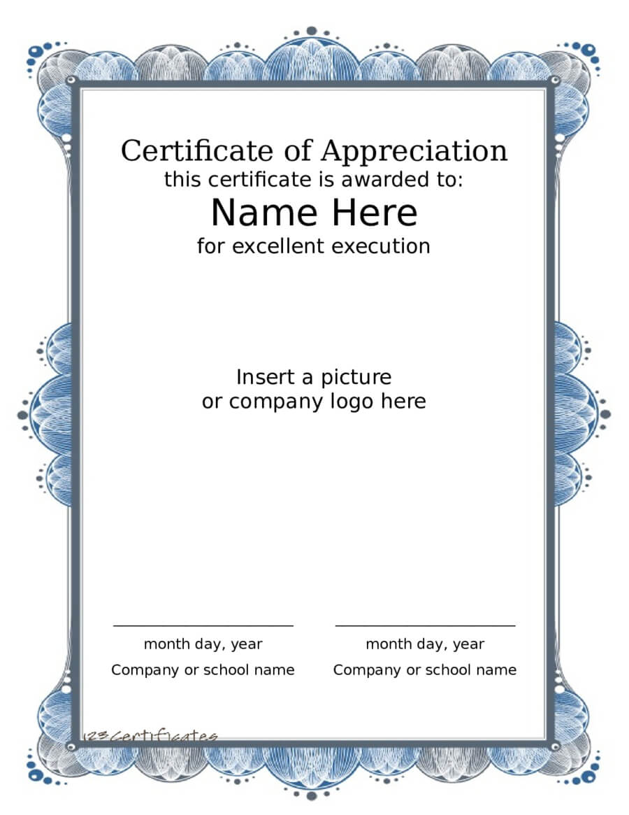 2020 Award Certificate – Fillable, Printable Pdf & Forms For Farewell Certificate Template