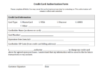 21+ Credit Card Authorization Form Template Pdf Fillable 2019!! intended for Credit Card Payment Form Template Pdf