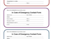 21+ Emergency Card Template General Printable Emergency Card inside Emergency Contact Card Template