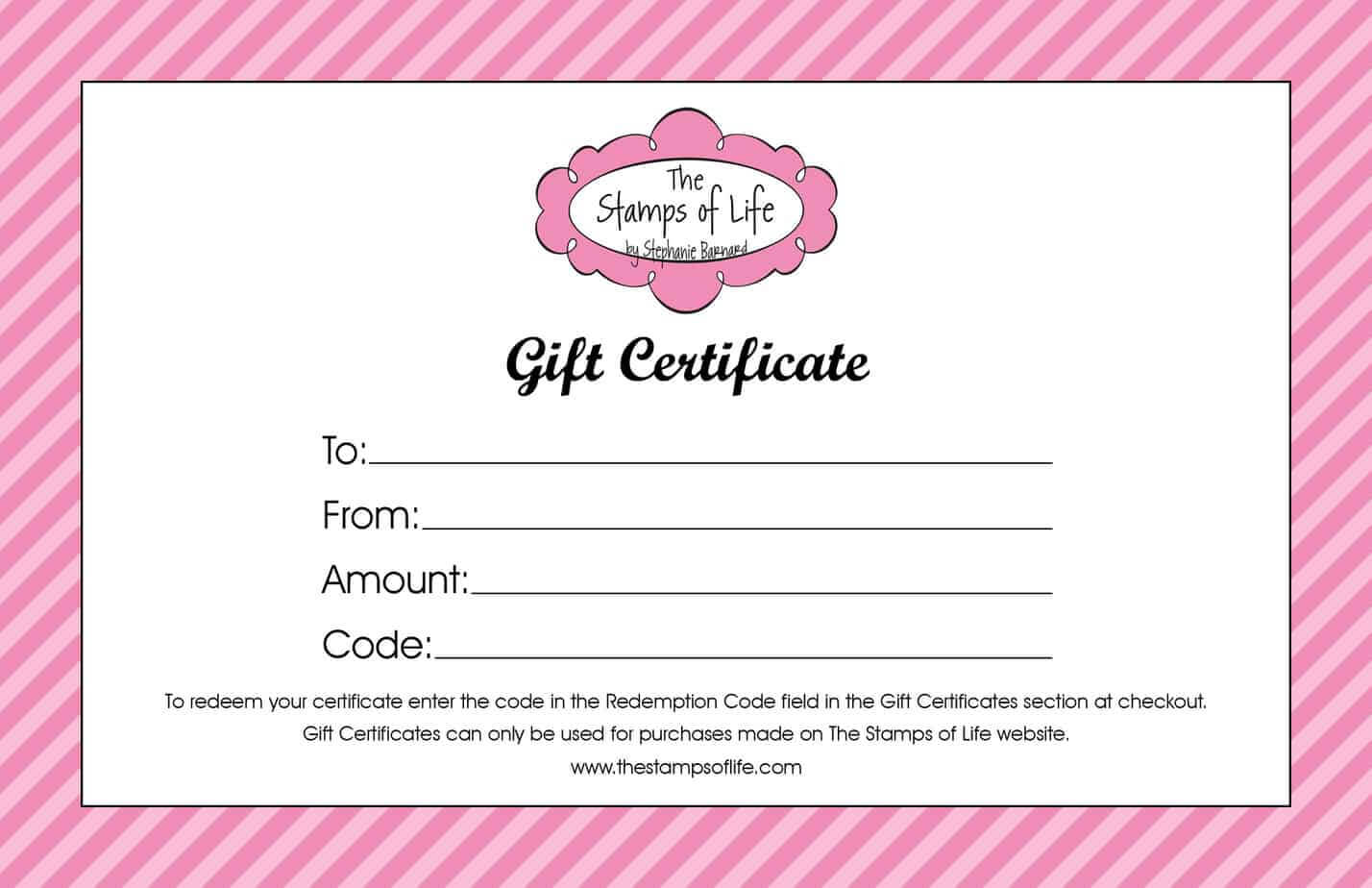 21+ Free Free Gift Certificate Templates – Word Excel Formats Inside Printable Gift Certificates Templates Free