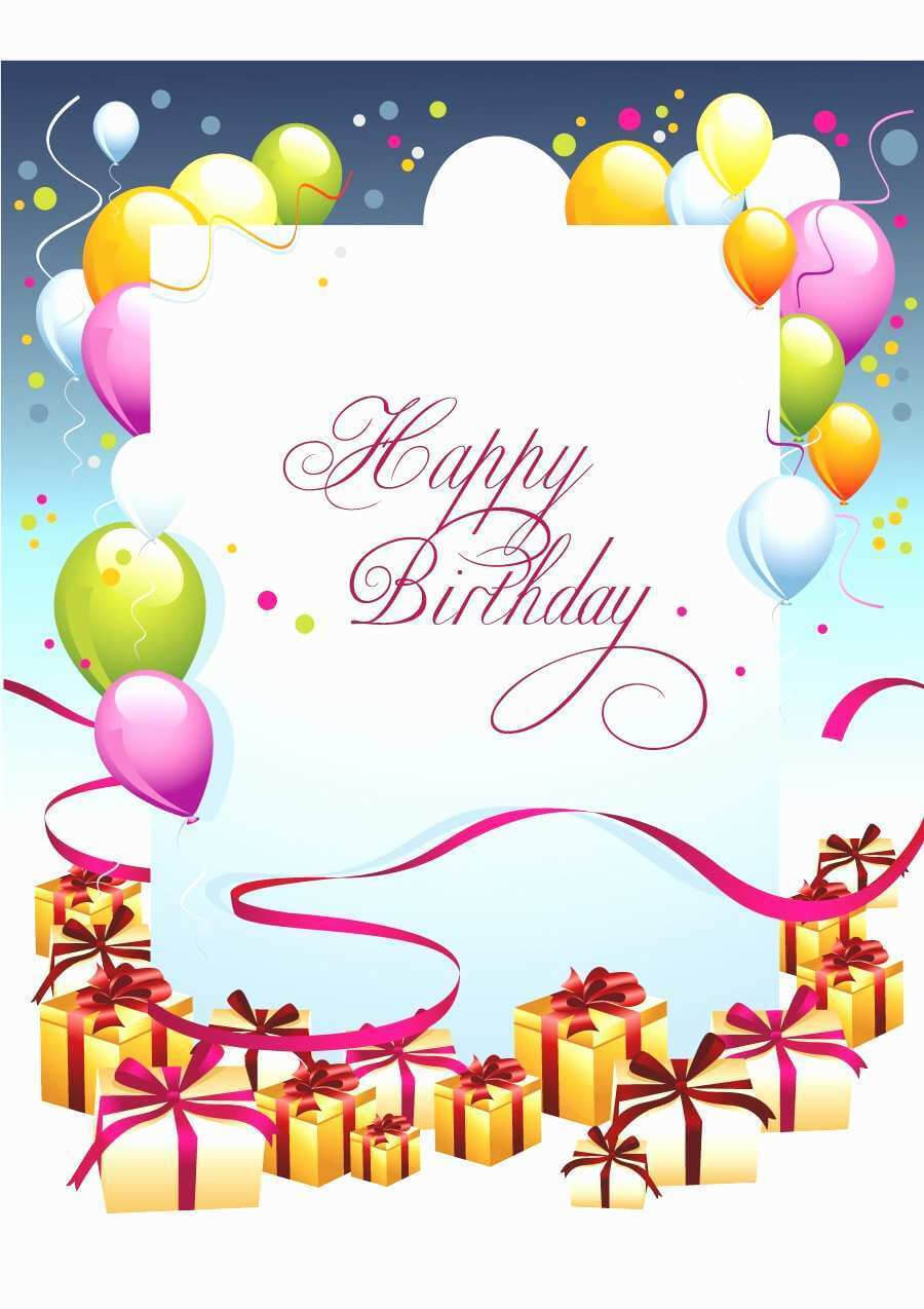 25 Customize Birthday Card Layout Microsoft Word Maker For Regarding Microsoft Word Birthday Card Template