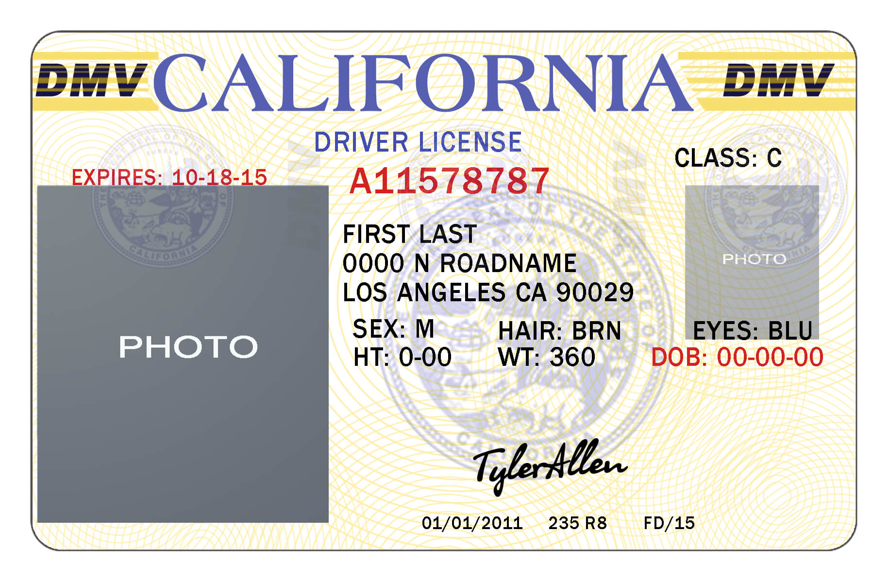 25 Images Of California Id Card Template Photoshop Throughout Texas Id Card Template