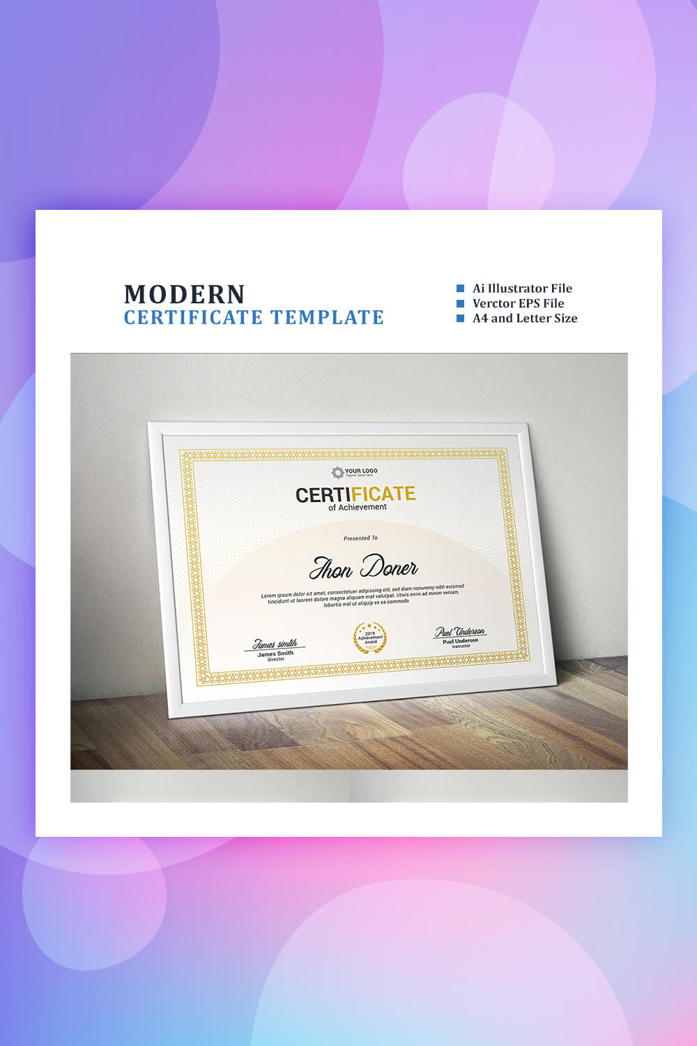 28 Attention Grabbing Certificate Templates – Colorlib Regarding No Certificate Templates Could Be Found