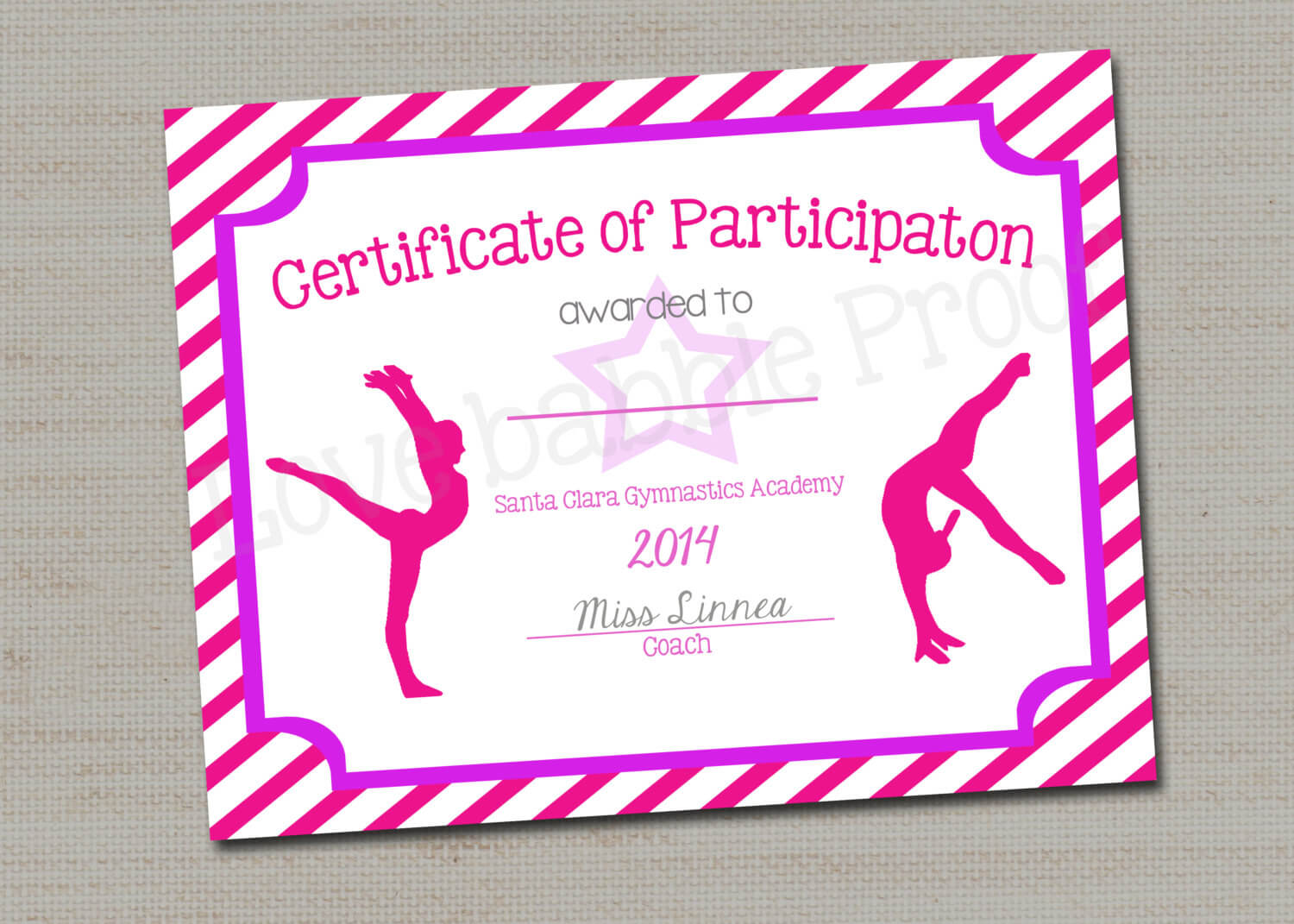 28+ [ Dance Certificate Templates ] | Free Ballet Regarding Gymnastics Certificate Template