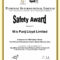 28 Images Of Shrink And Safety Award Template Free | Migapps Throughout Safety Recognition Certificate Template