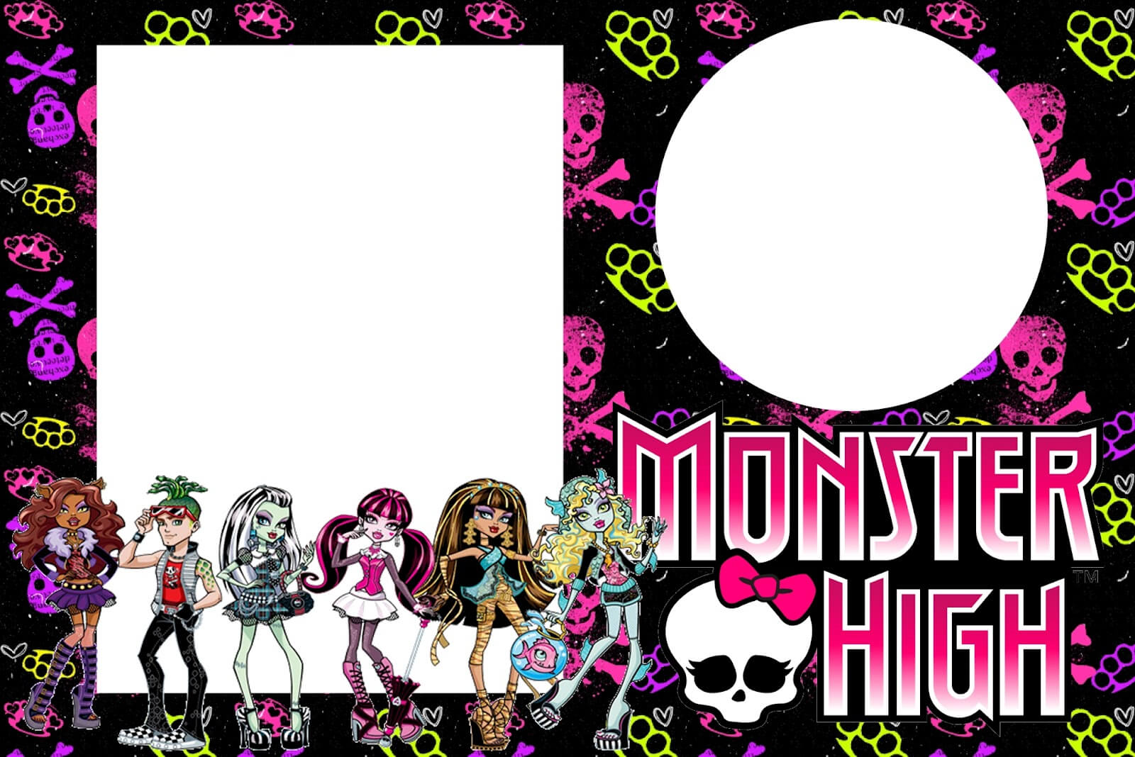 28+ [ Monster High Birthday Card Template ] | Monster High Pertaining To Monster High Birthday Card Template