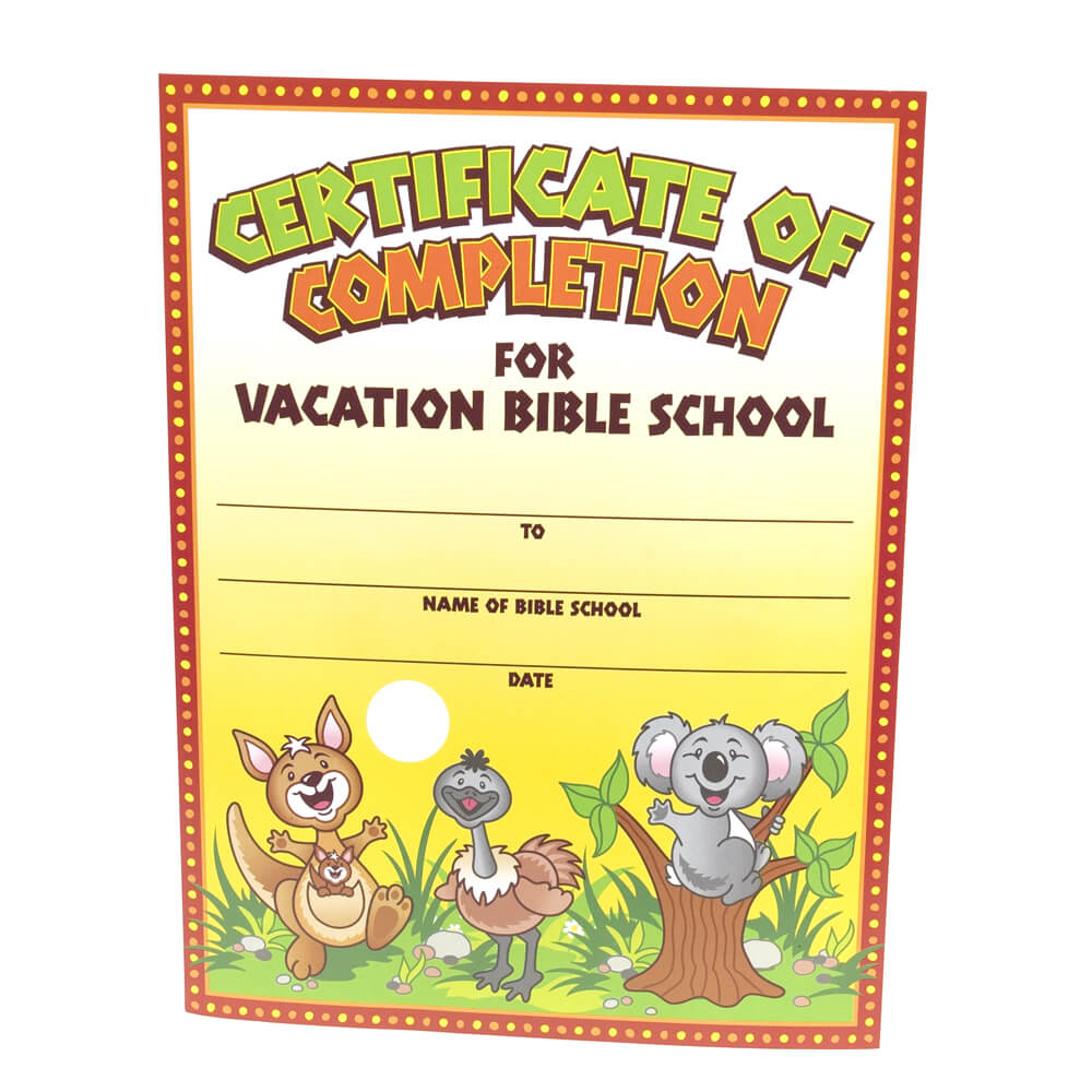 28+ [ Vbs Certificate Template ] | Vacation Bible School For Hayes Certificate Templates