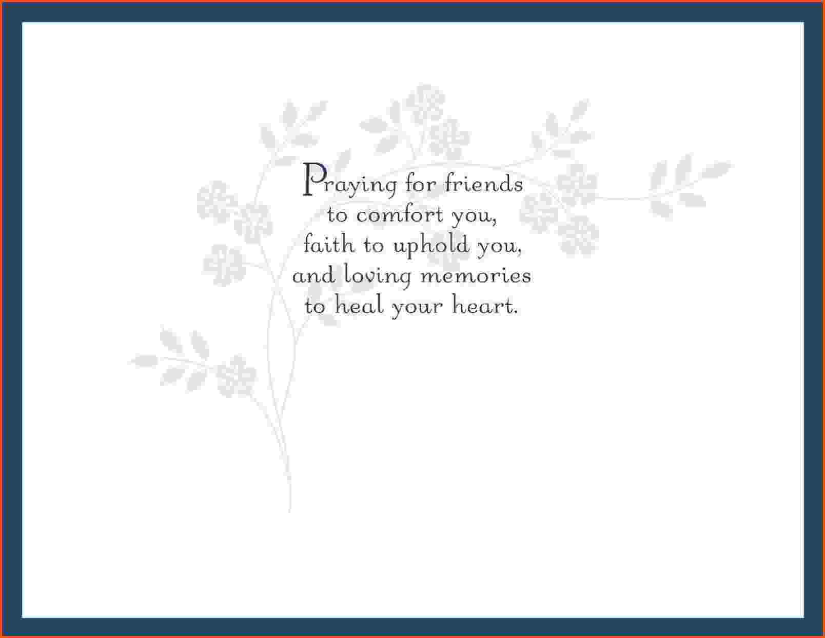 3 Sympathy Card Template | Survey Template Words Regarding Sorry For Your Loss Card Template