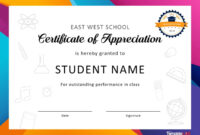 30 Free Certificate Of Appreciation Templates And Letters with regard to Felicitation Certificate Template