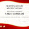 30 Free Certificate Of Appreciation Templates And Letters Within Employee Of The Year Certificate Template Free