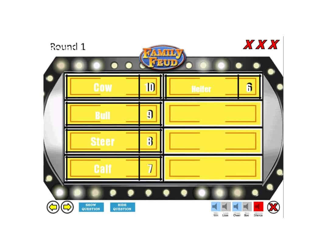 31 Great Family Feud Templates (Powerpoint, Pdf & Word) ᐅ Inside Family Feud Game Template Powerpoint Free