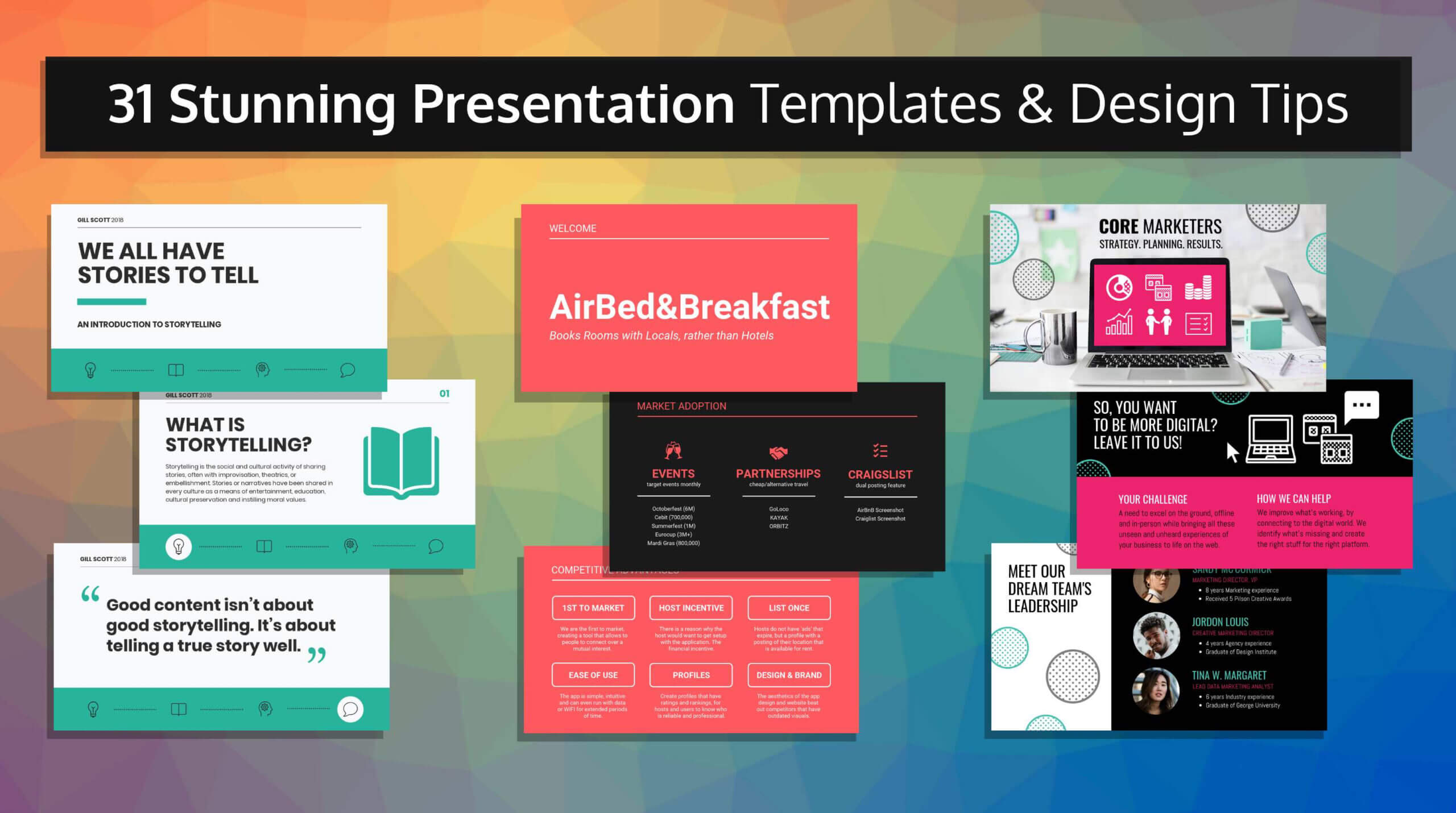 33 Stunning Presentation Templates And Design Tips Pertaining To Sample Templates For Powerpoint Presentation