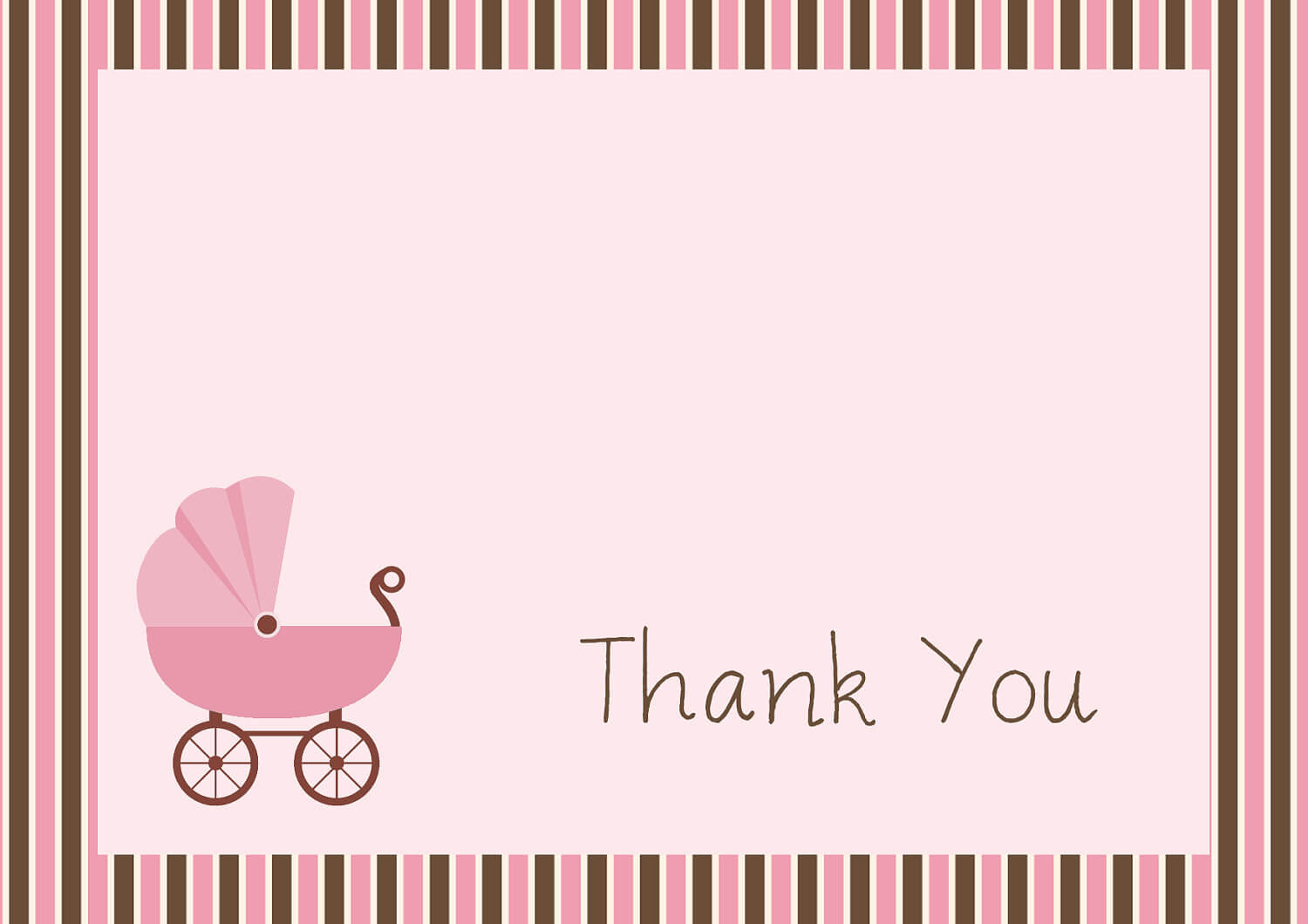 34 Printable Thank You Cards For All Purposes With Template For Baby Shower Thank You Cards