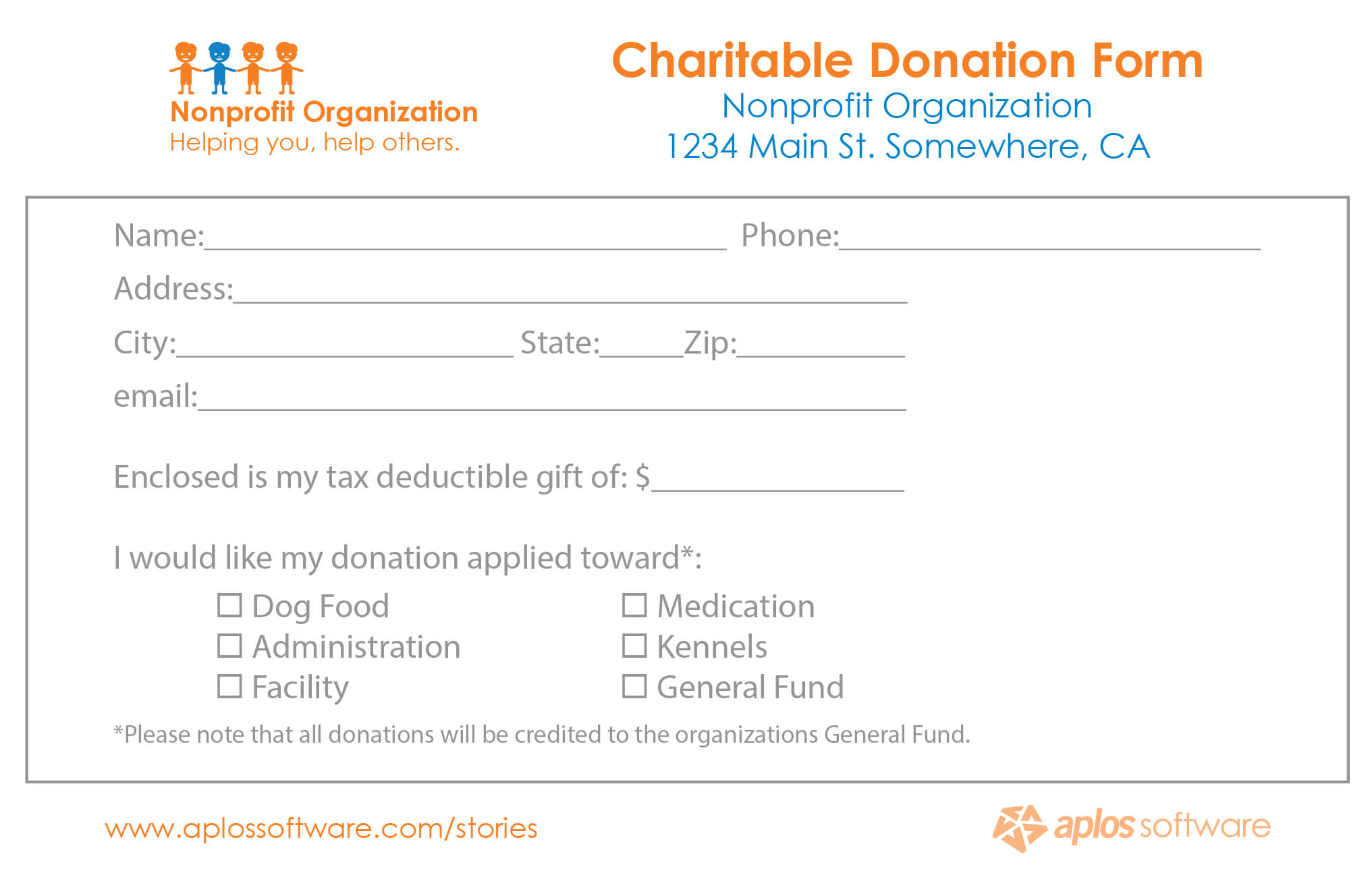 36+ Free Donation Form Templates In Word Excel Pdf Regarding Donation Card Template Free