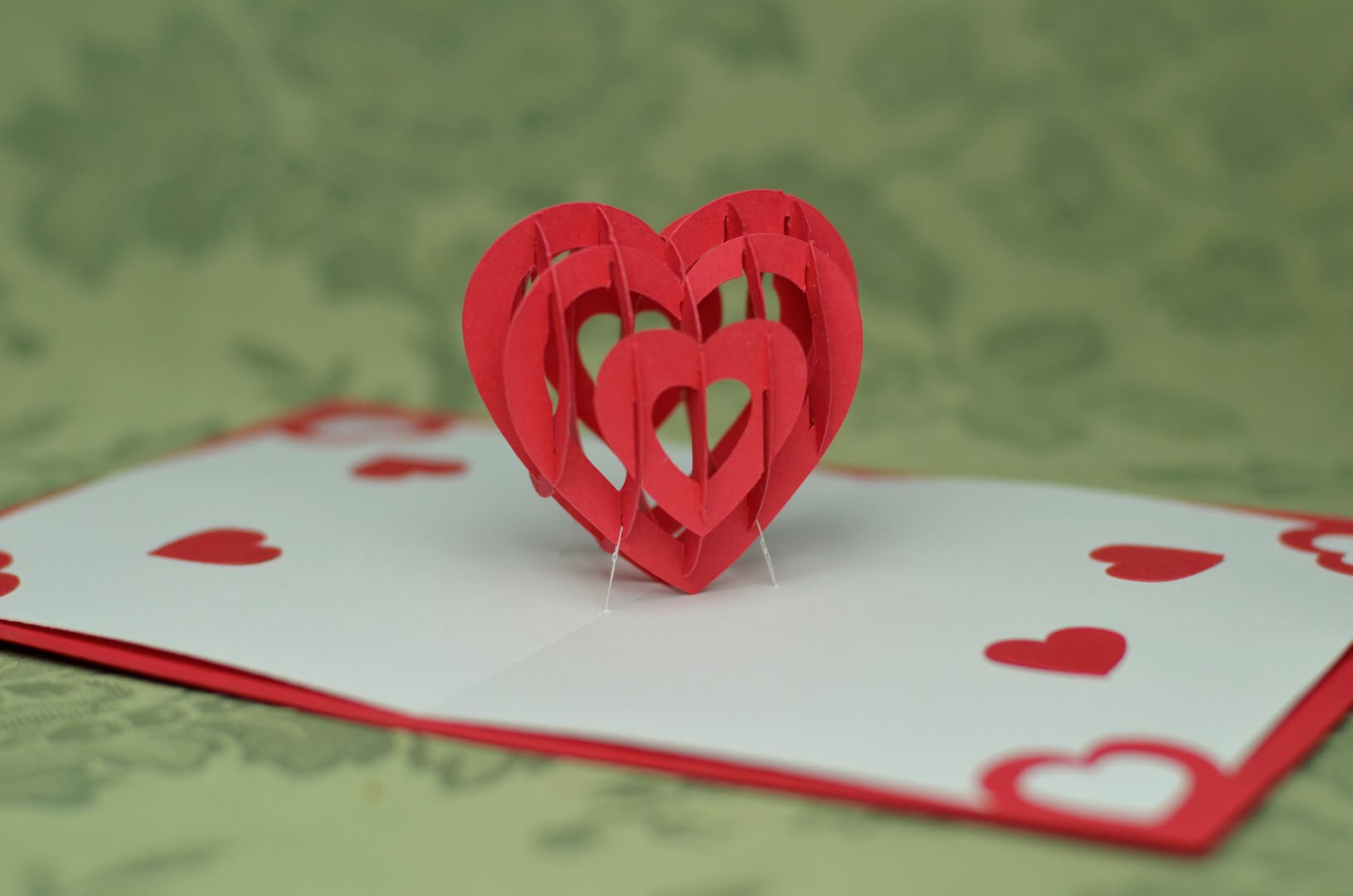 3D Heart Pop Up Card Template In 3D Heart Pop Up Card Template Pdf