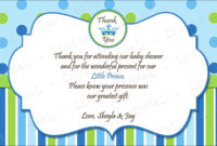 40 Beautiful Baby Shower Thank You Cards Ideas | Baby Shower with regard to Thank You Card Template For Baby Shower