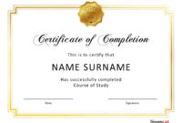 40 Fantastic Certificate Of Completion Templates [Word pertaining to Certificate Of Completion Template Word
