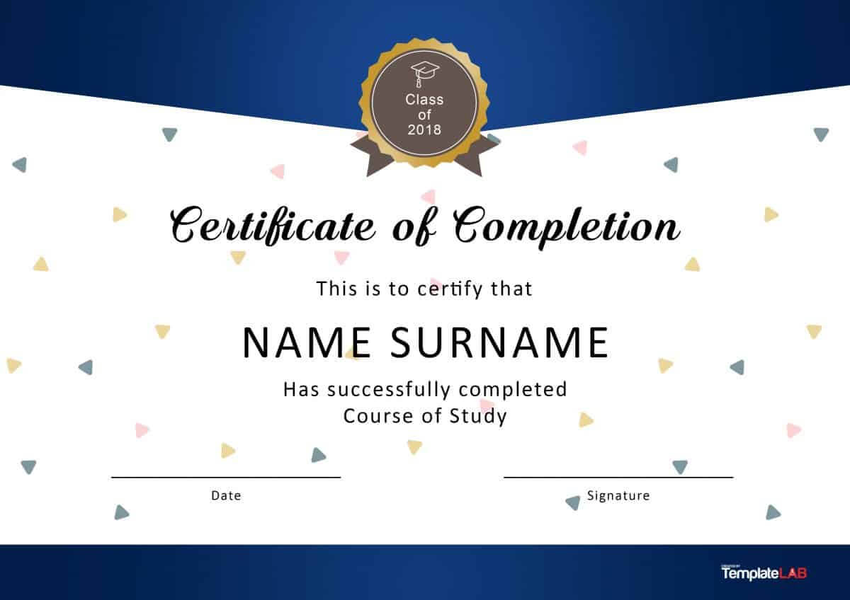 40 Fantastic Certificate Of Completion Templates [Word Throughout Award Certificate Template Powerpoint