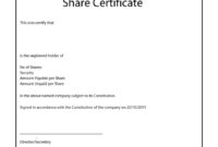 40+ Free Stock Certificate Templates (Word, Pdf) ᐅ Template Lab within Shareholding Certificate Template