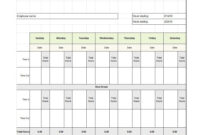 40 Free Timesheet Templates [In Excel] ᐅ Template Lab in Weekly Time Card Template Free