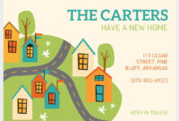 49 Free Change Of Address Cards (Moving Announcements) throughout Free Moving House Cards Templates