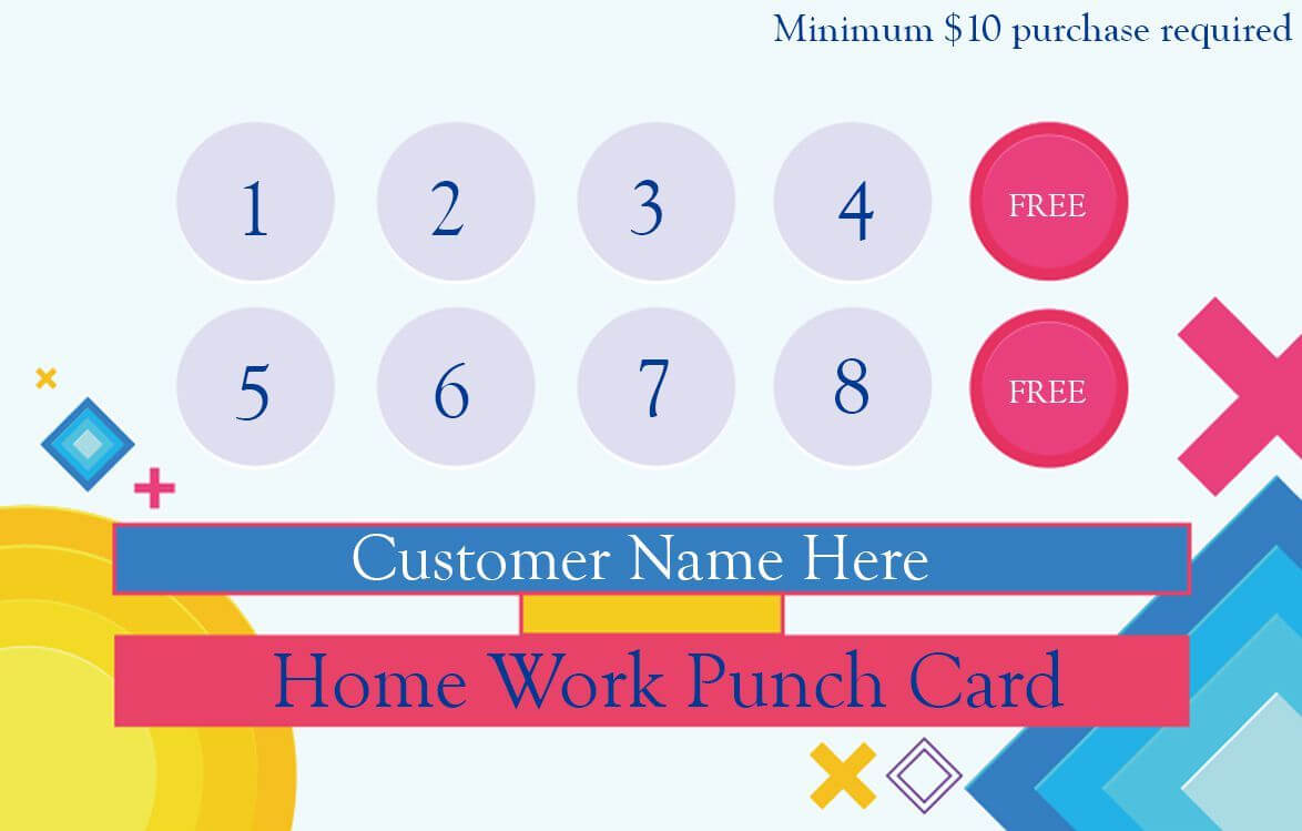 50+ Punch Card Templates – For Every Business (Boost Intended For Customer Information Card Template
