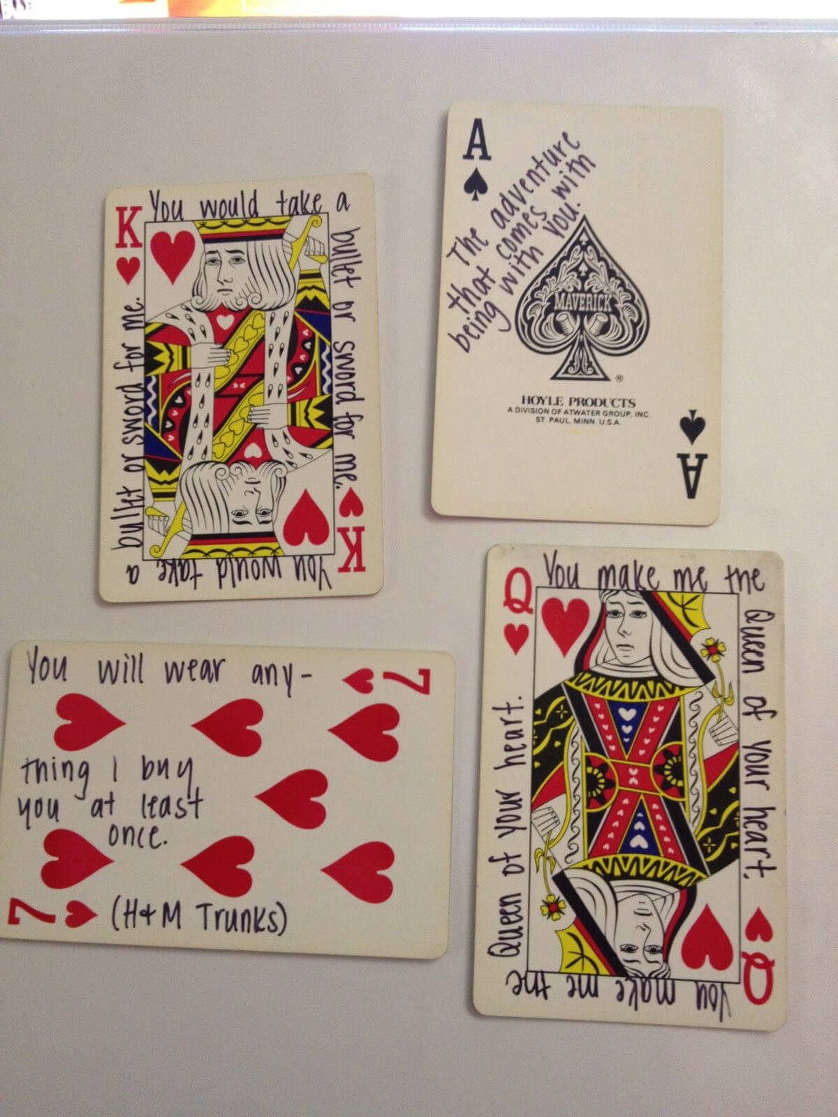 52 Things I Love About You: Old Or New Deck Of Cards For 52 Things I Love About You Deck Of Cards Template