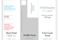 8.5&quot; X 11&quot; Tri Fold Brochure Template - U.s. Press within 8.5 X11 Brochure Template