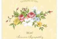 8 Free, Printable Condolence And Sympathy Cards in Sorry For Your Loss Card Template