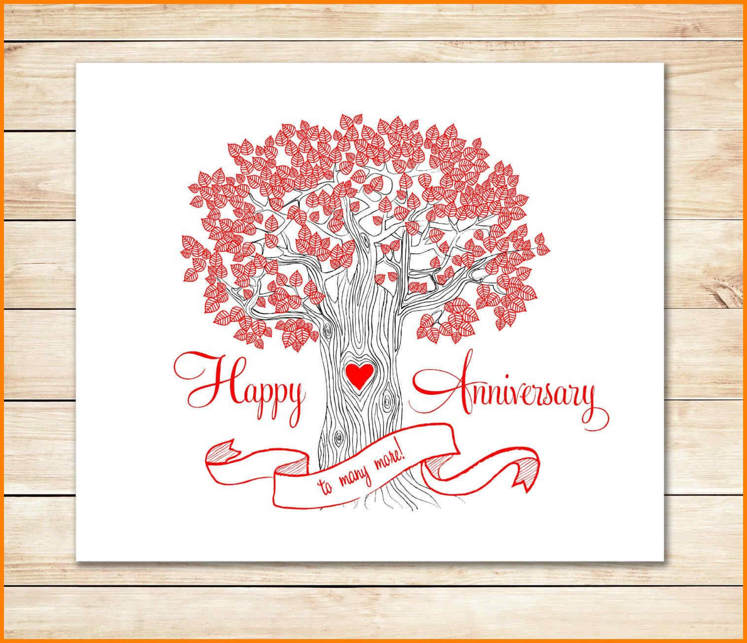 8+ Happy Anniversary Templates Free | Plastic Mouldings In Intended For Template For Anniversary Card