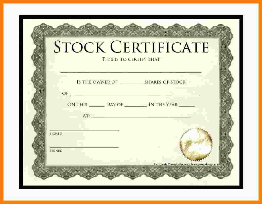 9+ Free Stock Certificate Template Word | Marlows Jewellers Regarding Stock Certificate Template Word