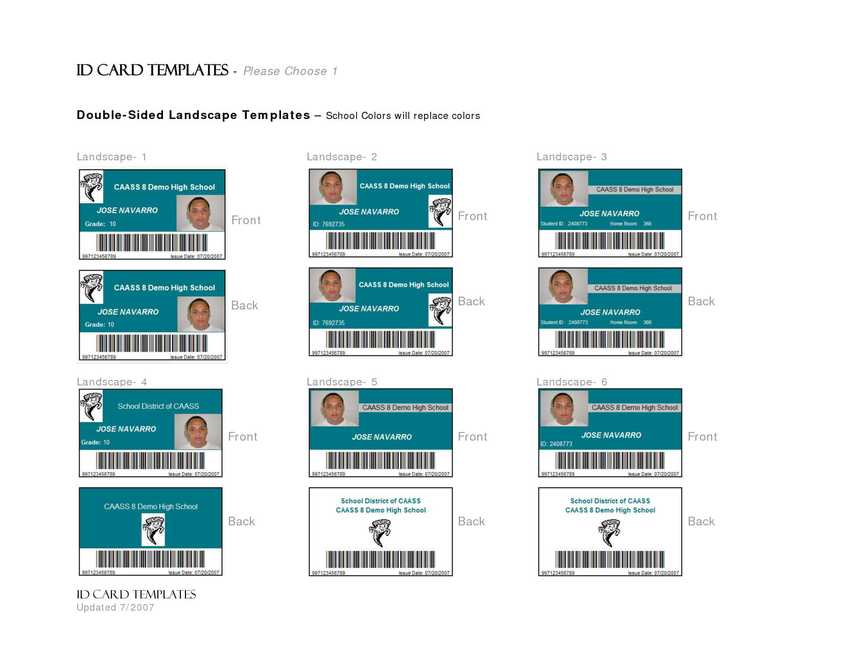 99A Free Employee Badge Template | Wiring Resources Pertaining To Id Card Template For Microsoft Word