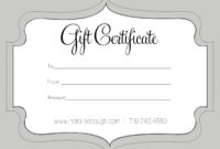 A Cute Looking Gift Certificate | Gift Card Template, Free intended for Black And White Gift Certificate Template Free