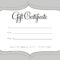 A Cute Looking Gift Certificate | Gift Card Template, Free Intended For Black And White Gift Certificate Template Free