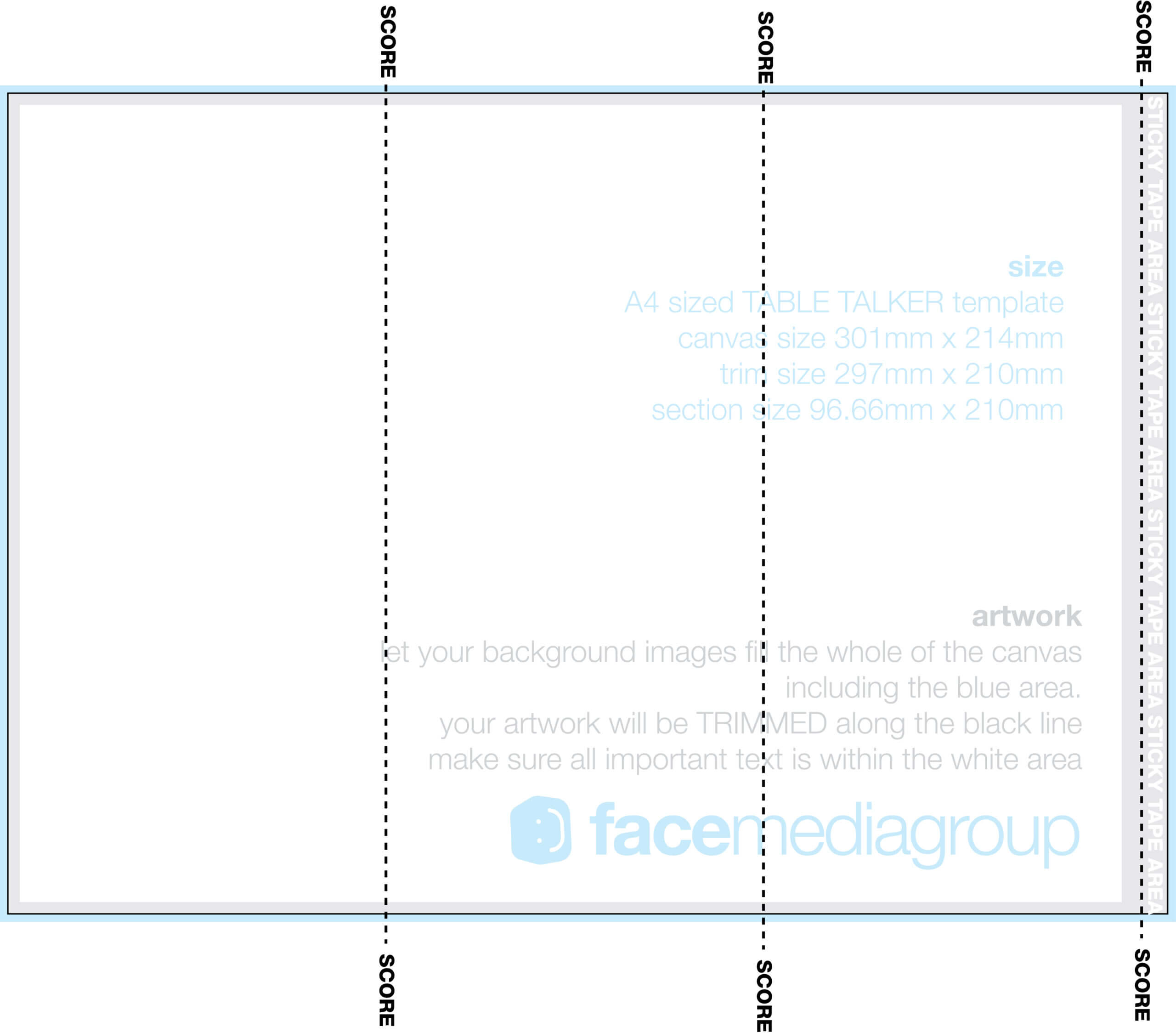 A4 Tri Fold Table Talker Template | Photo Page – Everystockphoto Inside Tri Fold Tent Card Template