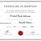 Adoption Birth Certificate Template | Birth Certificate In Child Adoption Certificate Template