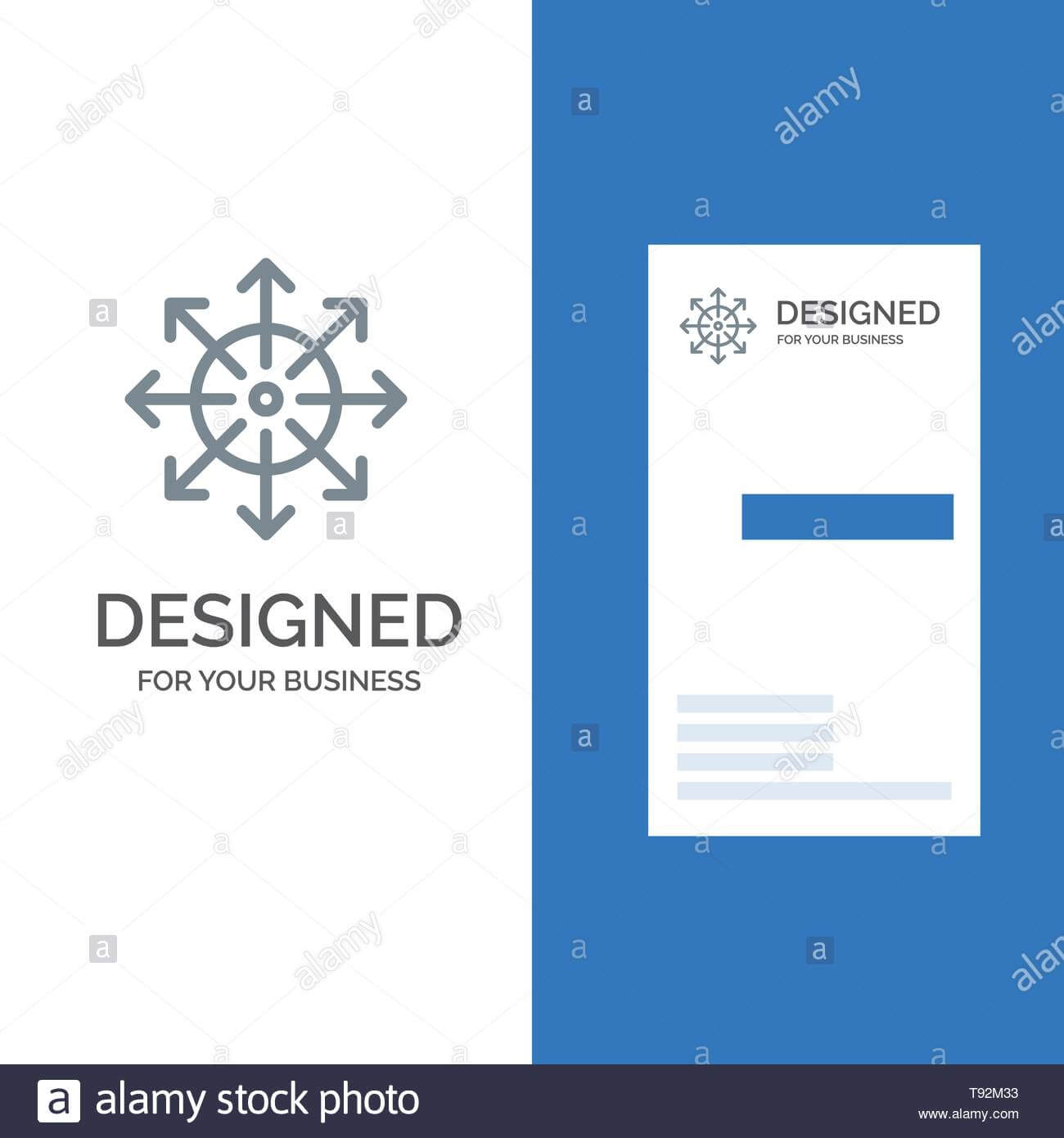 Ads, Advertising, Media, News, Platform Grey Logo Design And Intended For Advertising Card Template