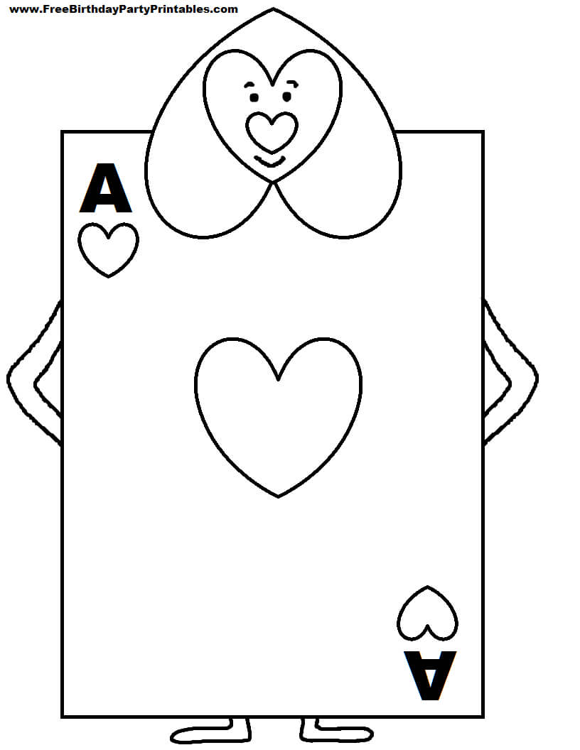 Alice In Wonderland Card Soldiers Printable Cutout In 2020 Intended For Alice In Wonderland Card Soldiers Template