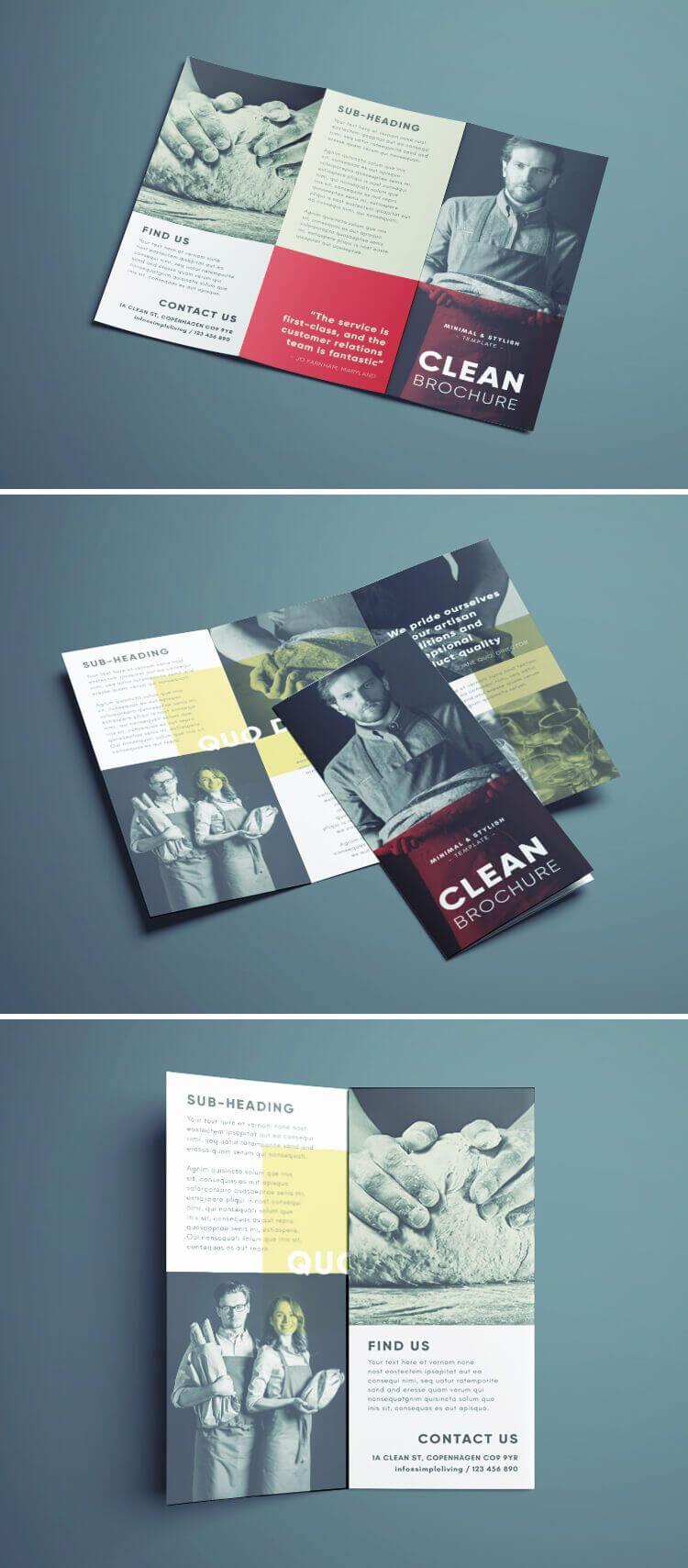 Amazing Clean Trifold Brochure Template | Brochure Templates Pertaining To Cleaning Brochure Templates Free