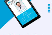 Amazing Hospital Identity Card Template Download | Id Card regarding Portrait Id Card Template